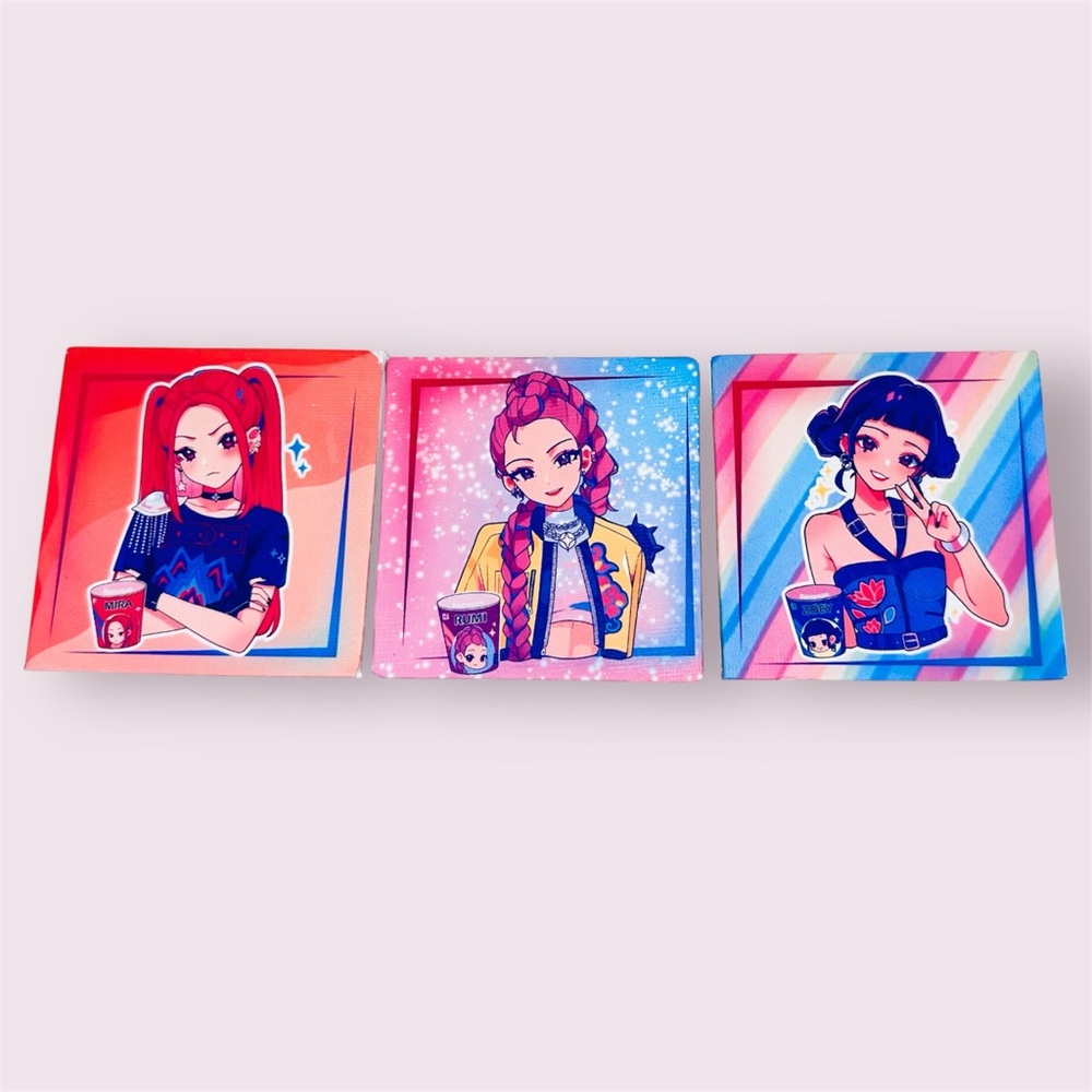 Huntrix Kpop Demon Slayers canvas print fridge Magnets